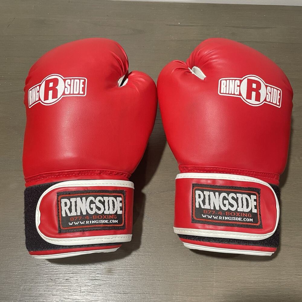 Ringside S/M 12oz Boxing Gloves Striker Training Red BG15 Used